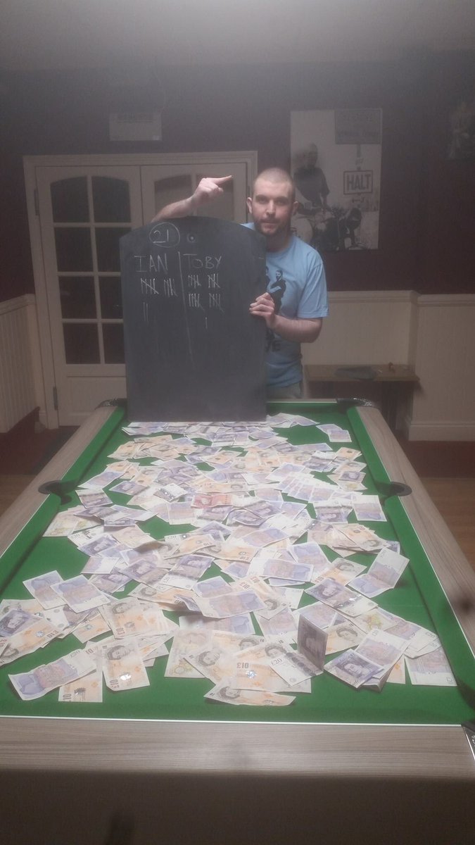 turtlepro147's tweet image. Well done to Toby bolt who beat ian Crowl 21-12 in last nights money match at the Qball.