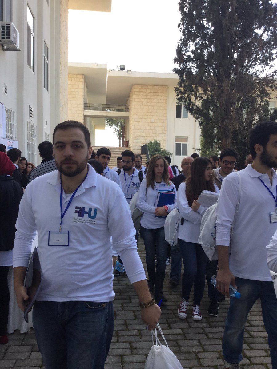 RHU_Lebanon's tweet photo. RHU Dean of Engineering, Dr. Hisham Basha, welcomes all to RHU's 2nd National Science Olympics Competition #RHUSO https://t.co/eRYGRge1W1