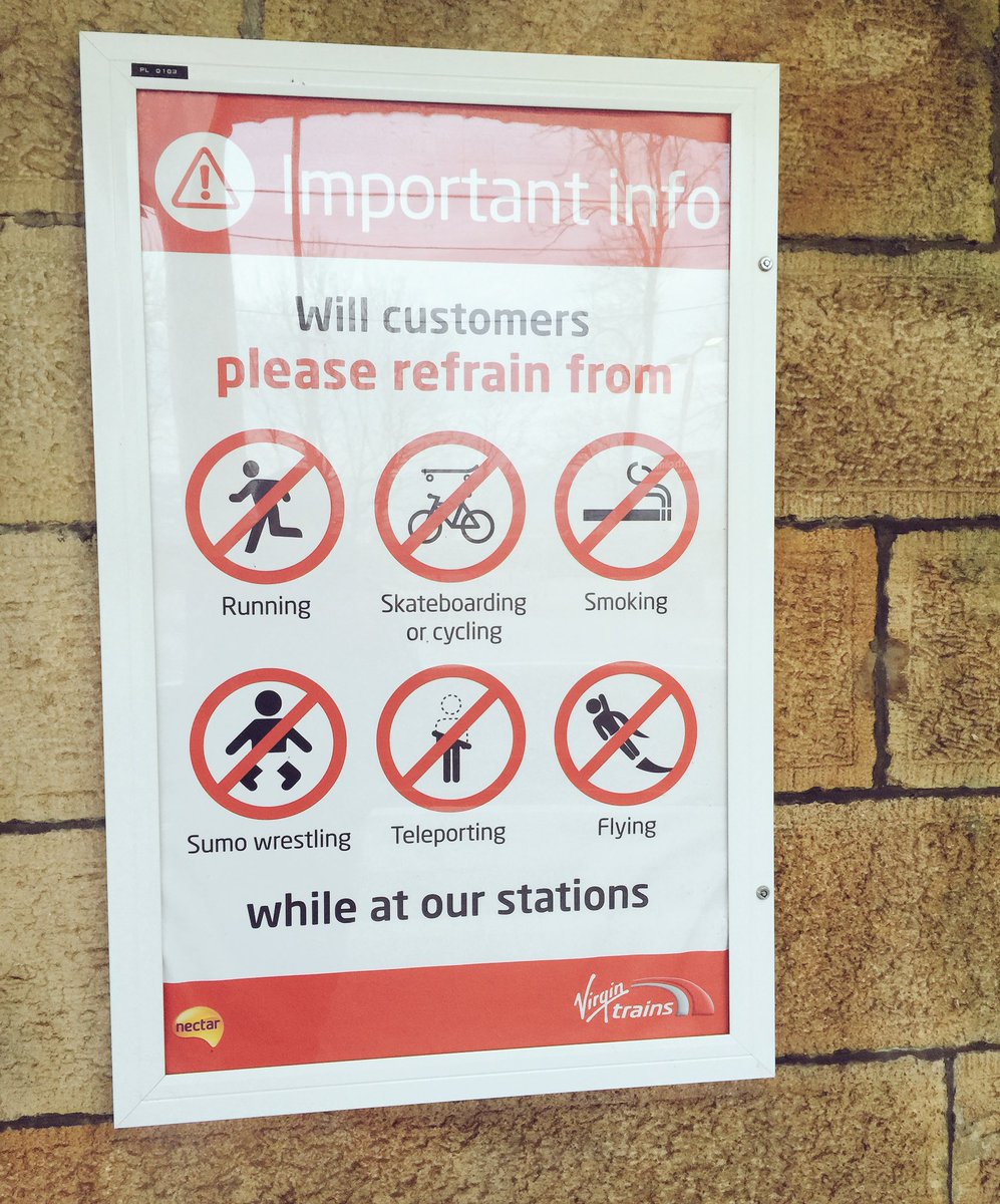 tomhecht's tweet image. Fair play, if not a little random @VirginTrains 
#amusingsignage