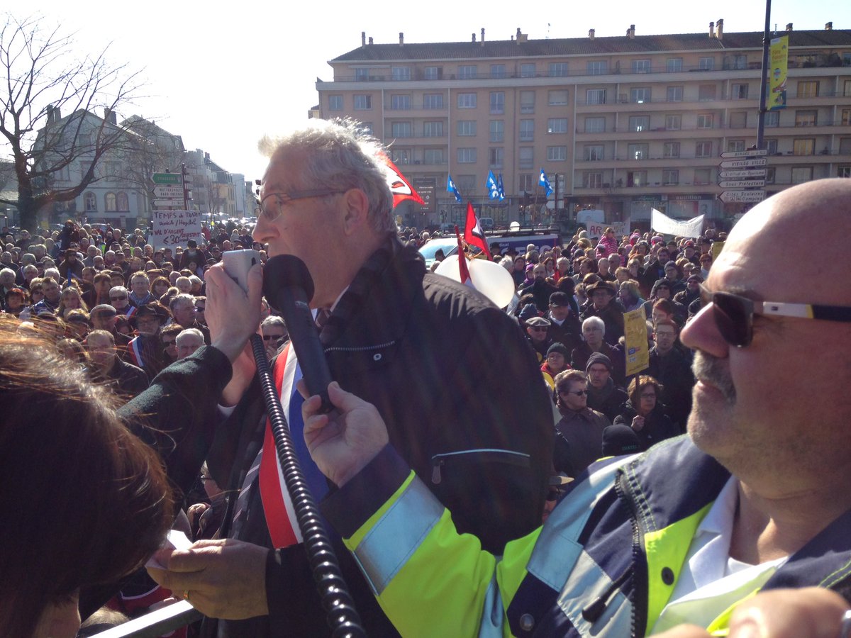 Discours de <a href="/bauermarcel/">Marcel BAUER</a> qui demande la suppression du projet de l'ARS #manifestation #hopital de #sélestat