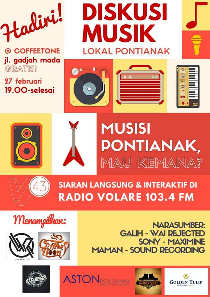 JustMine_Pop's tweet photo. Hbd @radiovolare , mf kt ga bs hadir :( berhubung lg di kampung , semangat teman2 !! sukses utk permusikan kalbar .. https://t.co/kfsRkhOfzH