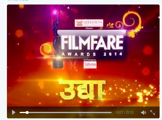@ColorsMarathi @miamruta #MarathiFilmfareAwards film fare award 2014????