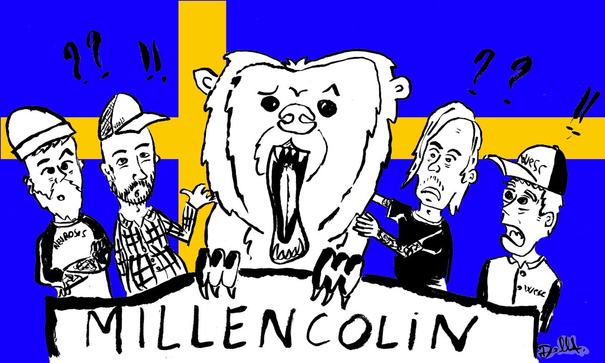 Della4President's tweet photo. This is my #truebrew, draw and be happy. #millencolin #punkrock #EpitaphRecords #happy #larzon #nikolasarcevic https://t.co/ONDcBQdFCd