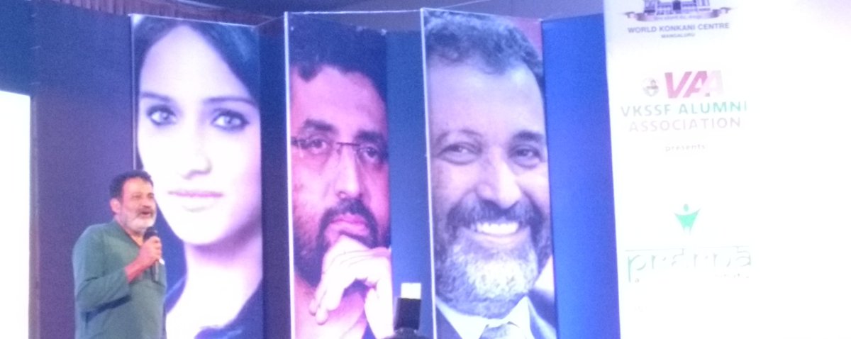 iamVShanbhag's tweet photo. You only live once and you should make it count. It's time to listen to @TVMohandasPai #prerna2016 @prerna2k16 https://t.co/C0qUYWCDXU