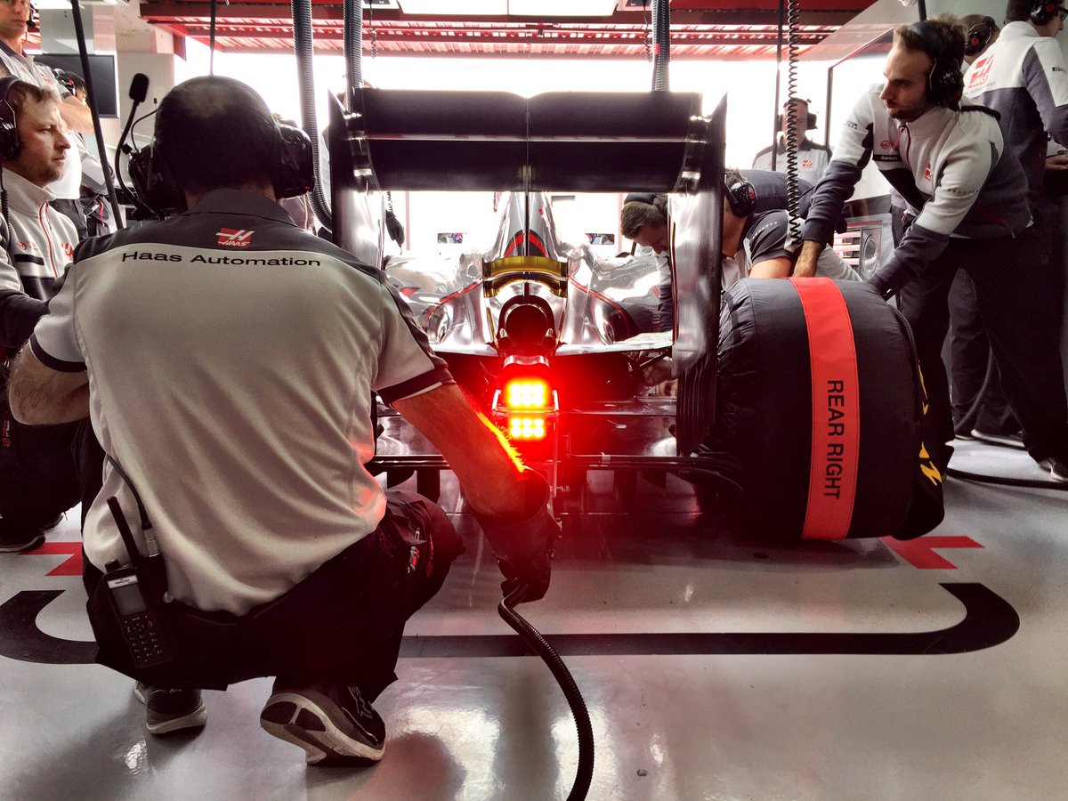 HaasF1Team's tweet photo. “I am very happy with how it went, let’s put it like that." -Guenther Steiner | https://t.co/69dhZsuDuI #HaasF1 https://t.co/8i1R5ZkYhq
