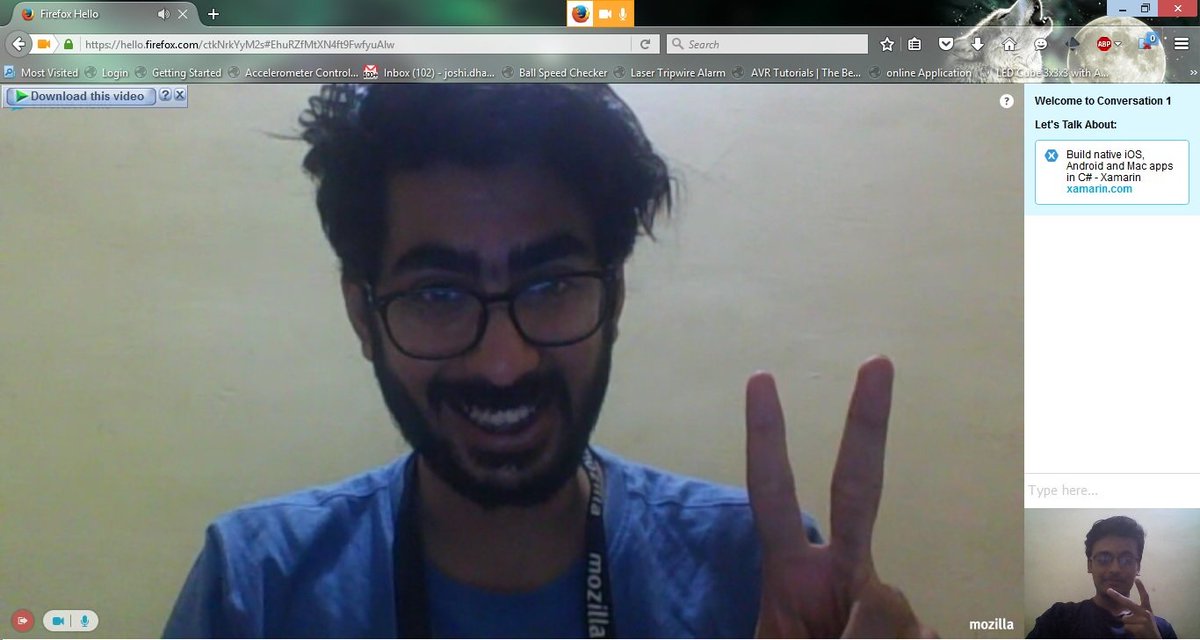joshi_dhaval97's tweet image. just had a amazing session of C# with the @pransh15  #Firefoxhello