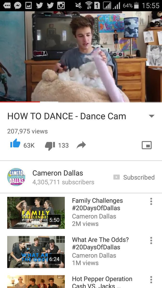 paynexdallas's tweet photo. Go watch @camerondallas 's new video ! Don't forget to like and subscribe to his channel !
https://t.co/M7CJIvo4sd https://t.co/ytKO7tQN2A