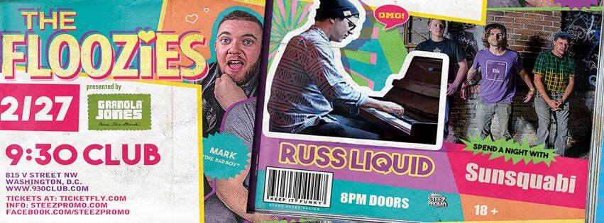 930Club's tweet photo. SET TIMES for #Floozies930: Doors 8p, @Sunsquabi 9p, Russ Liquid 10:15p, @Flooziesduo 11:30p https://t.co/BDaXj9BZjo https://t.co/kORsIhEWoE