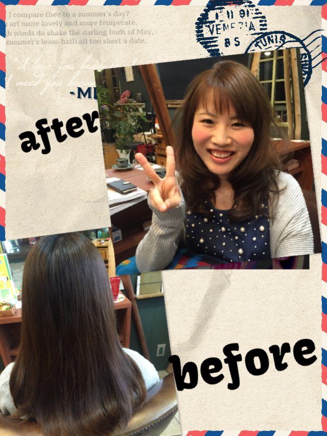 HsplusHair's tweet photo. 神戸から帰省して ご来店 頂きました!!
ツヤっツヤ!!のカラーリングでリフレッシュd(^_^o)
いつも、ありがとうございます(^-^)/
仕事も頑張ってね(^^
応援してますよぉ〜!!
#イルミナカラー
#hsplus https://t.co/C7MbAZASr8