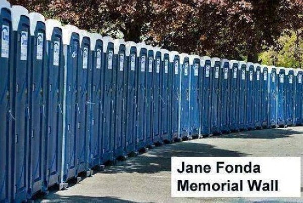 First Coast News (@firstcoastnews) on Twitter photo I'm FONDA this picture ... 'youngsters' may not know about traitorous "HANOI" JANE FONDA urinal targets !! I'm FONDA this picture ... 'youngsters' may not know about traitorous "HANOI" JANE FONDA urinal targets !!