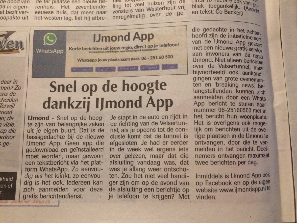 Afgelopen donderdag schreef de Beverwijker een prachtig stuk over ons initiatief. Aanmelden is gratis en handig!