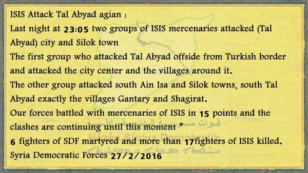 ISIL izveo ogromnu ofenzivu preko Turske CcOPcS7UYAA0hJA