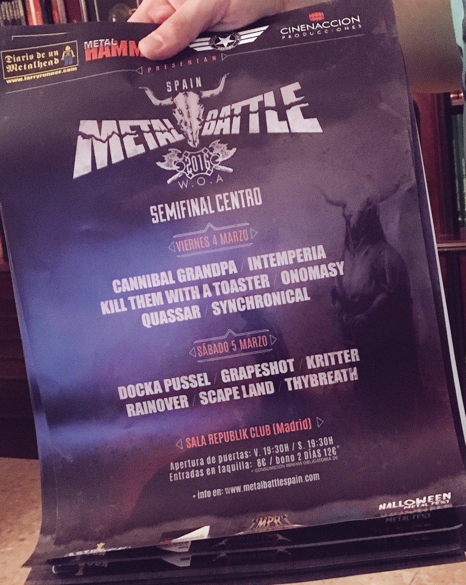 Intemperia's tweet image. Una semana!!! A dejar esto por ahí @WOAMBspain #4Mar