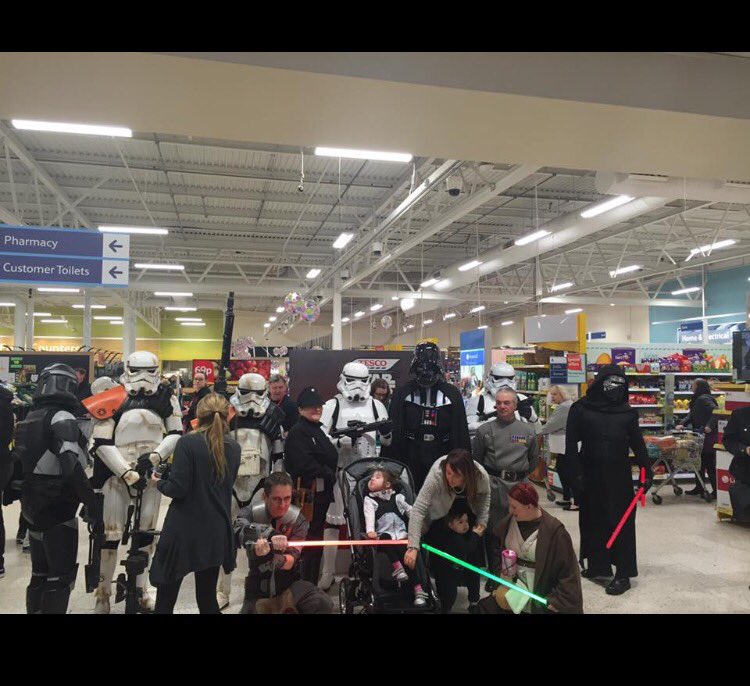 Helping raise money for <a href="/Neavesfund/">Neave Evans</a> <a href="/shirl200/">Shirley</a> <a href="/patbyrne99/">Pat Byrne</a> <a href="/99thgarrison/">99th garrison</a> #TescoStarWarsWeekend