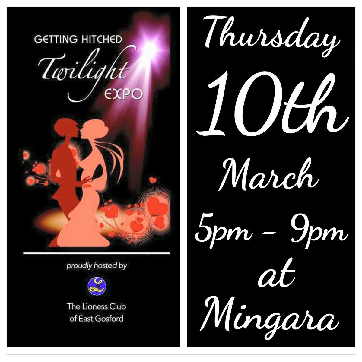 Photobrations's tweet image. Very excited to be apart of the very first Getting Hitched Twilight Wedding Expo at Mingara Recreation Club.