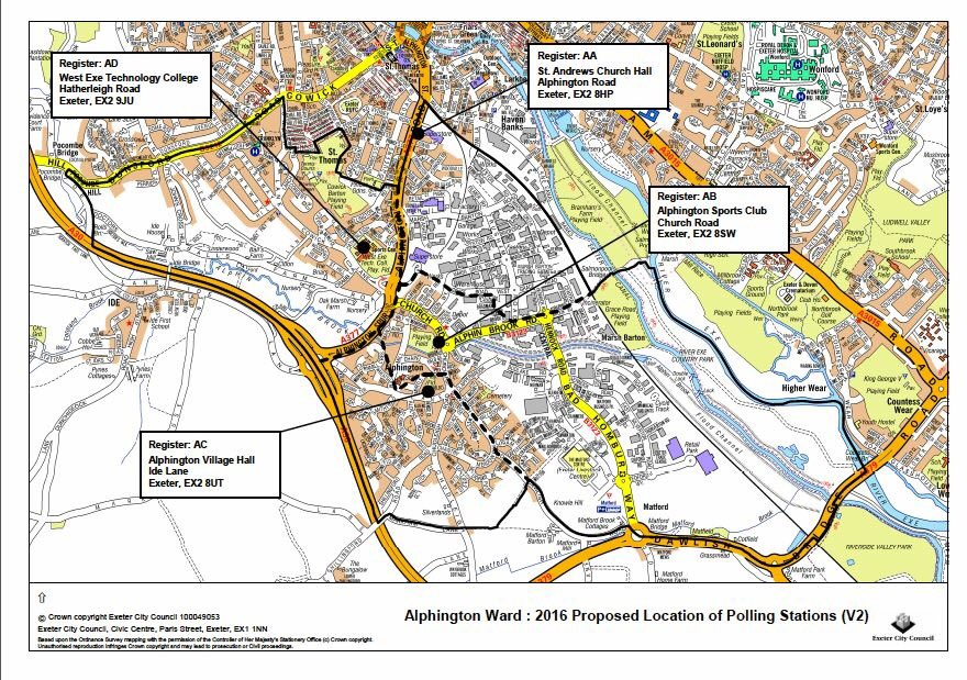 Mr_John_Harvey_'s tweet image. .@markdavidcole @AGilinsky Cowick disappears as a Ward in May... Here's a map of the new #Alphington Ward...