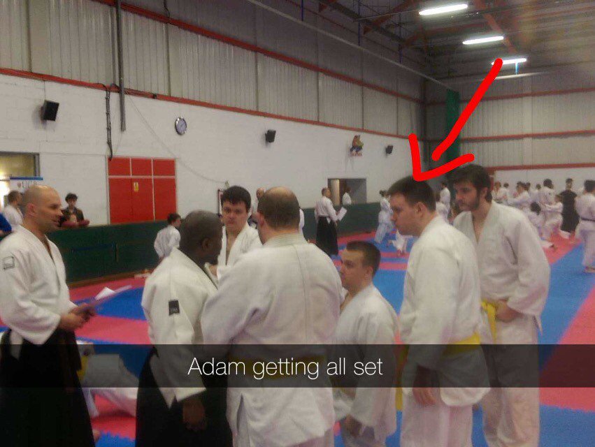 PolyJitsu's tweet photo. Adam getting ready to roll #randoris2016 https://t.co/RBLGS56OnP