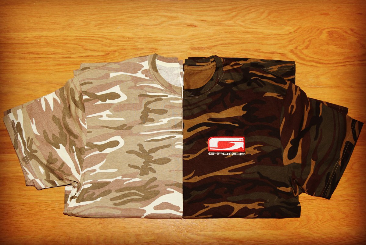 New Camo T's available to buy £15.99 free P&amp;P #gforcetackle #camo #clothing