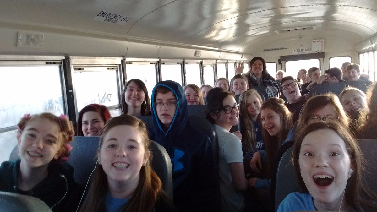 MSHS_ShowChoirs's tweet photo. Just arrived in Sioux City! Look out!! #yellowbustour #makeuponthebus @MSHSGirippo https://t.co/lB0Q7owMkp