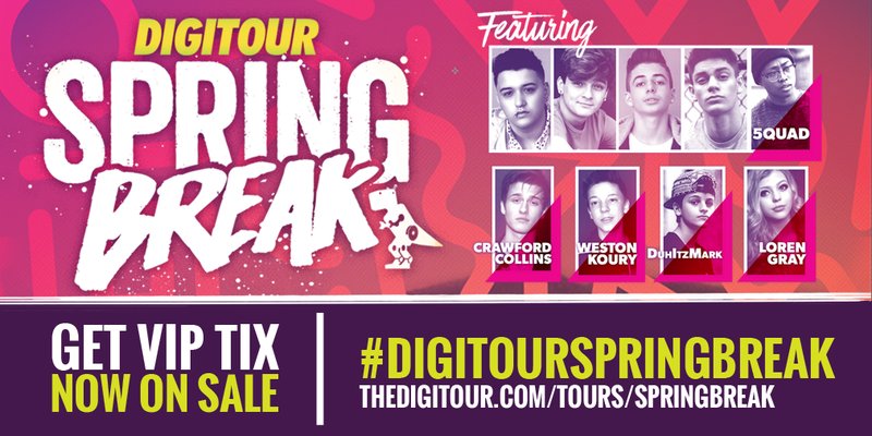 DigiTour's tweet photo. #DigiTourSpringBreak is coming soon...🌴☀️⛱  Have u got ur tix yet?! ---> https://t.co/tIlcmgfhGJ https://t.co/6aFYp6RrIu