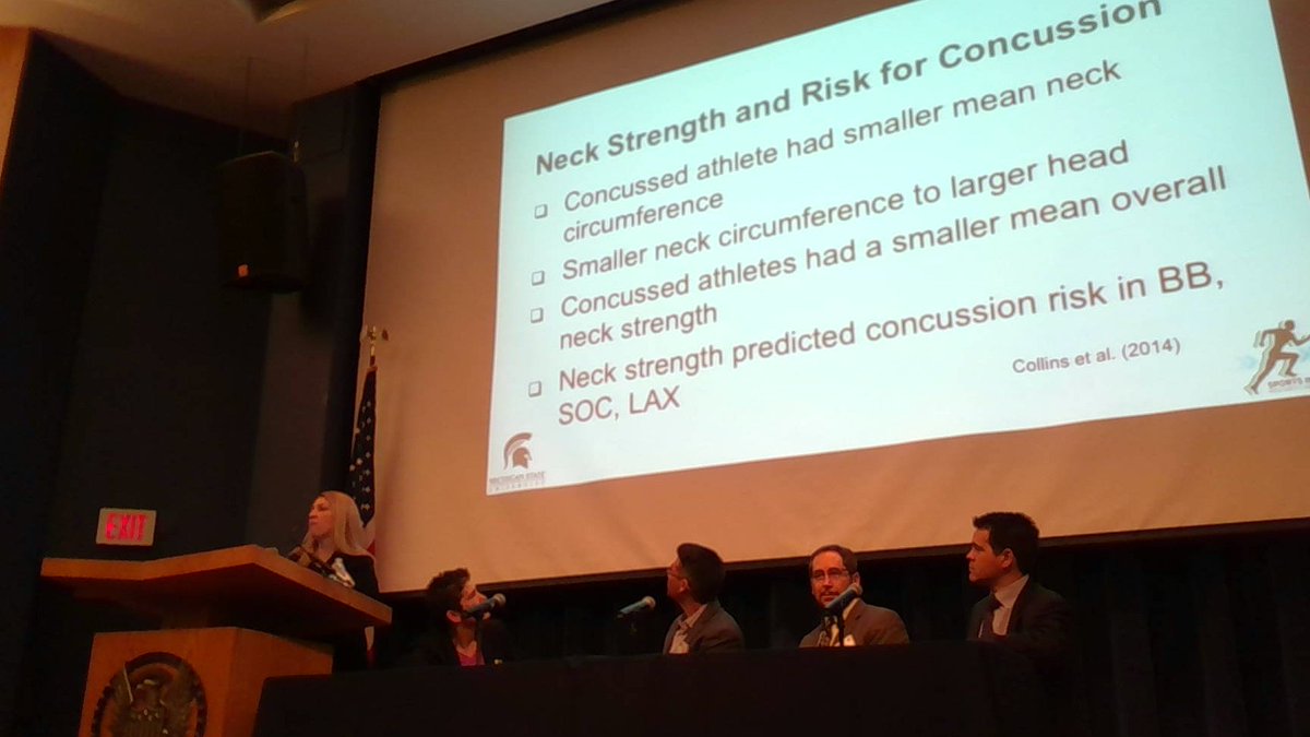 Covassin: reviewing neck strength/size for concussed athletes. #pinkTBI