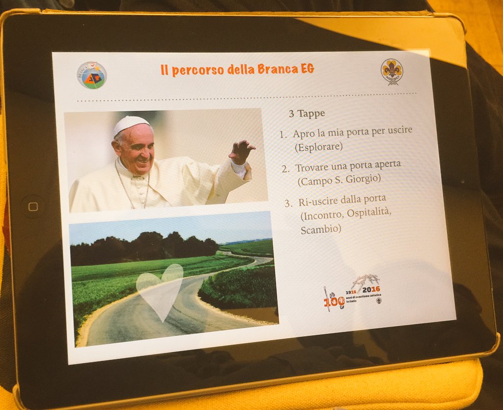 BrancaEG's tweet photo. Lanciato al #ConsiglioNazionale @agesci il percorso per #Esploratori e #Guide per il #GiubileodeiRagazzi @PG_Italia https://t.co/DXN66wvkQL