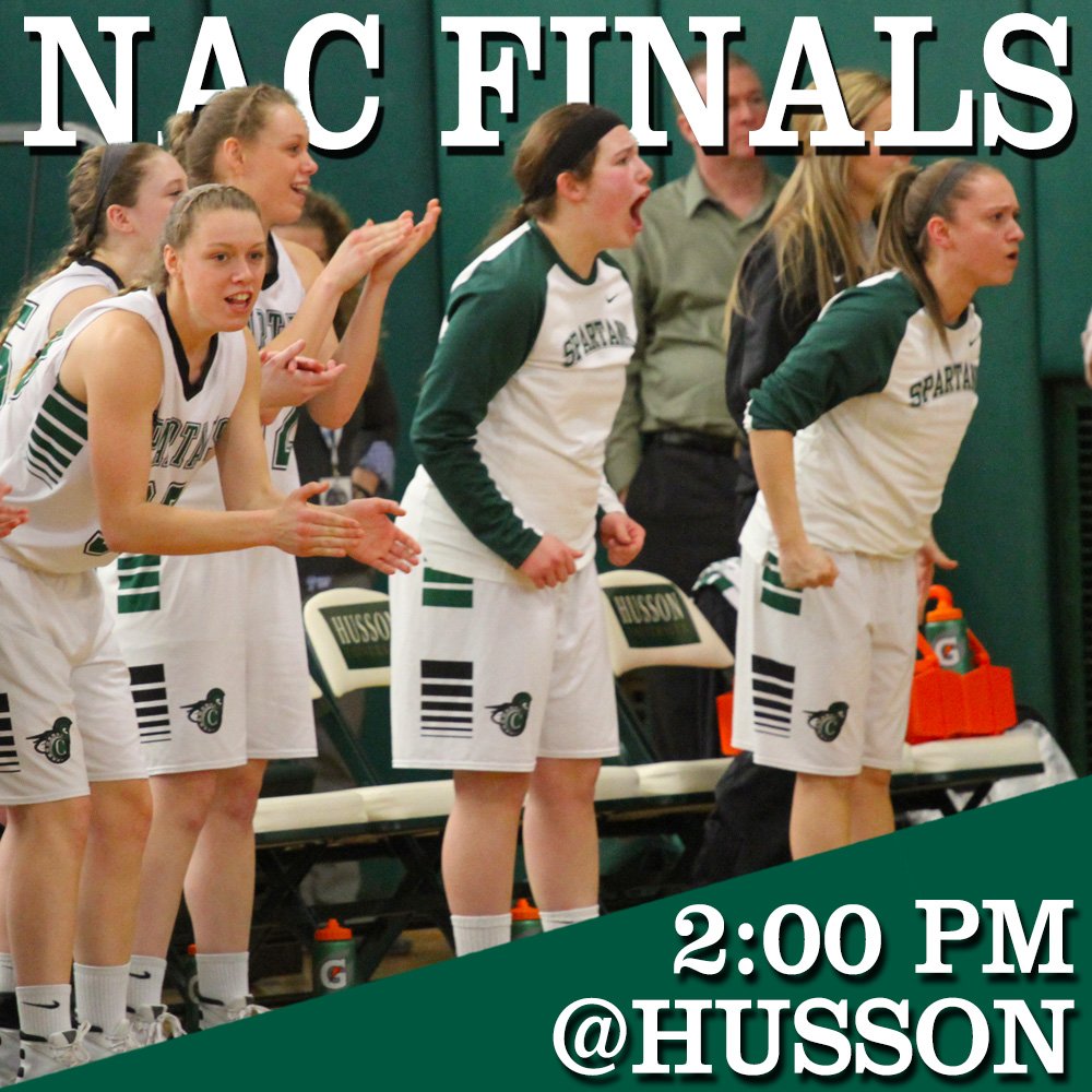 NAC Championship on the line for <a href="/CastletonWBB/">Castleton Women's Basketball</a> at 2 pm against Husson! #WeAreCastleton