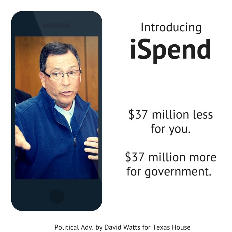 WattsforTexas's tweet photo. Introducing: iSpend $37 million more for Longview Govt. #apple #hd7 #txlege https://t.co/HfrDPHd2Xr https://t.co/8Km7UWt7JP