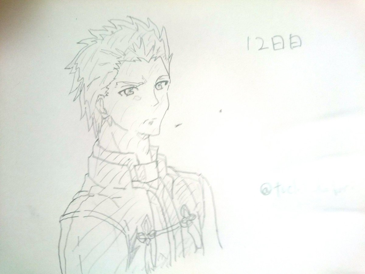 tuchi_kaburi's tweet photo. たまに���男キャラも！
#模写
#Fate
#エミヤ
#アーチャー https://t.co/UlXcBHaerk