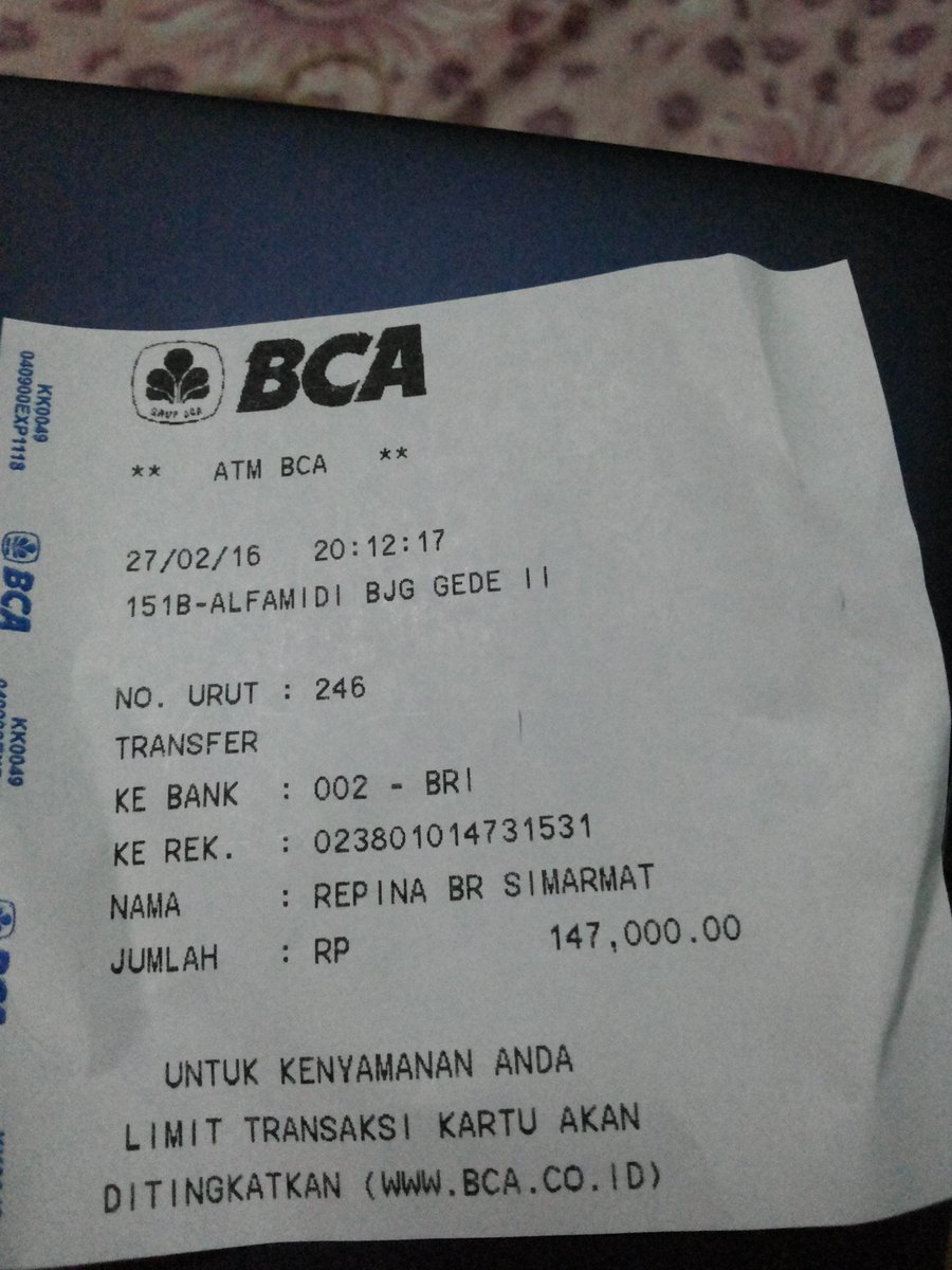 Shee_Ko's tweet photo. @ACESTORE_TESTI @ACE_store done transfer yah... Ini receiptnya https://t.co/f9EoJ7WJRU