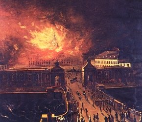histooorical's tweet photo. 26.02.1794 The first Christiansborg Palace in Copenhagen burns down #denmark #palace #copenhagen #art #history #fire https://t.co/xDmybOxho7