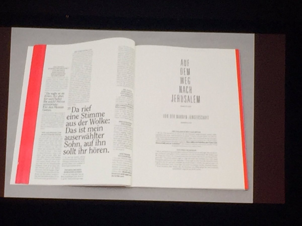 THINK4DESIGN's tweet photo. Das neue Testament als Magazin? Es #qved !! Andreas Volleritsch https://t.co/6Wcc4XZbXQ