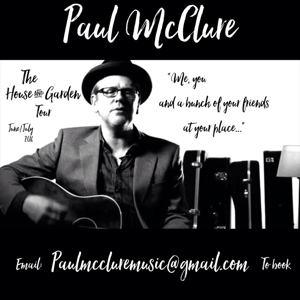 The Rutland Troubadour <a href="/PMcCluremusic/">Paul McClure</a> is now booking for his Spring/Summer house &amp; garden tour, drop him a line...