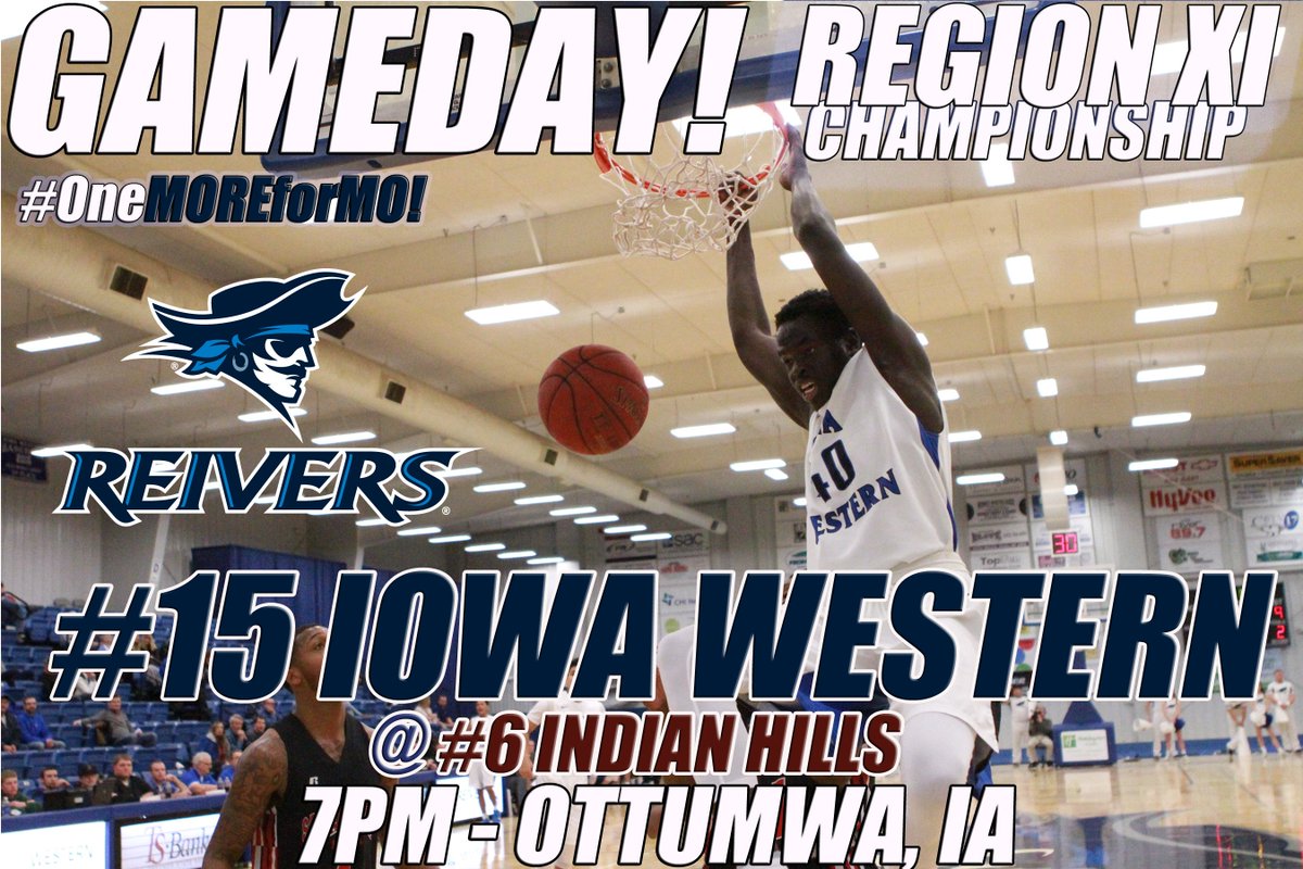 GoReivers's tweet photo. GAMEDAY! @ReiverMBB at @IHCCAthletics for @ICCACSports Championship! #OneMOREforMO! @IWHoopsCoach Listen on 89.7fm! https://t.co/QjqgWOZiU4