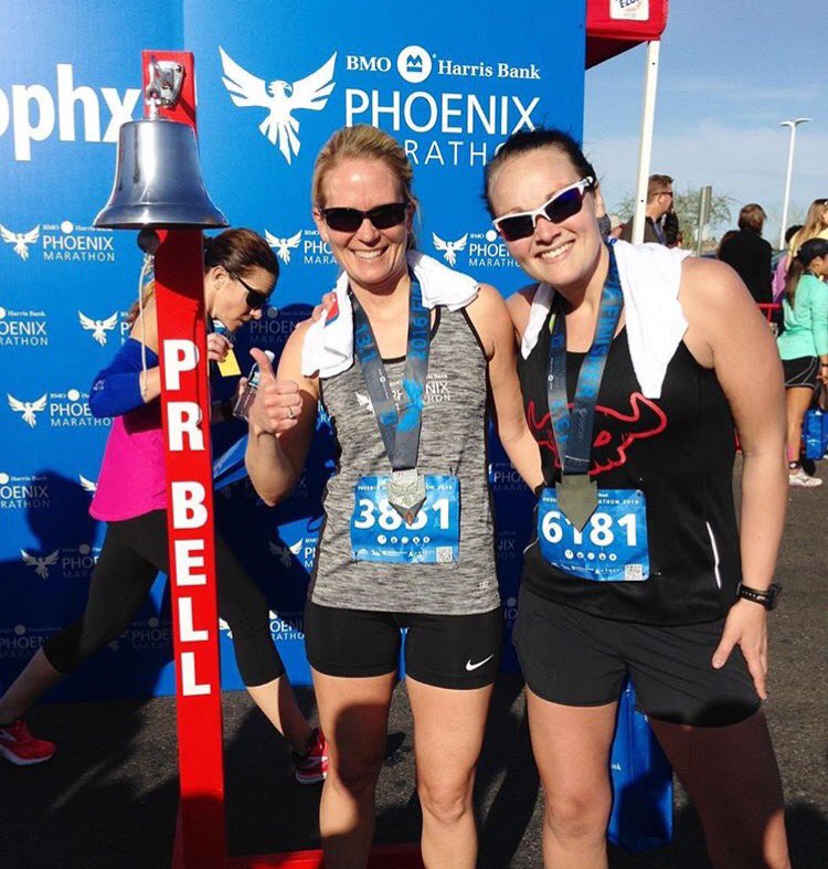 RunValhalla's tweet photo. @nugateer and @gibbysgirl78 had big PRs today and the Phoenix half! 👊🏻 #runvalhalla https://t.co/FHbYH5YuXE