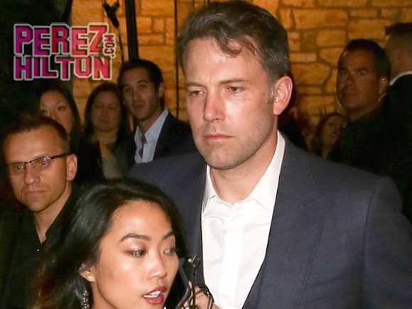 PerezHilton's tweet photo. #BenAffleck looked SO serious at a pre #Oscars party last night... wonder why?! https://t.co/Pqp7uEOGJv https://t.co/MaHYdtp4q3