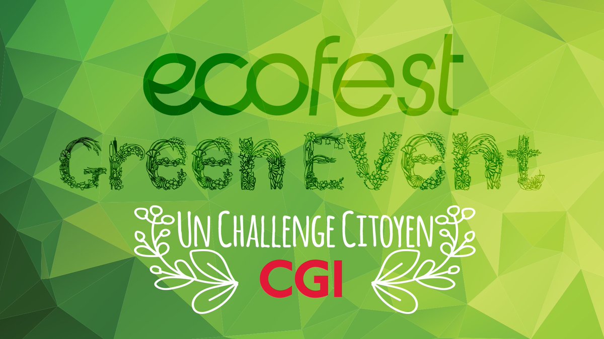 label_ecofest's tweet photo. Ecofest Green Event, un projet d'appli pour accompagner les organisateurs d'événements #challengesCGI #cafepanda_GEM https://t.co/4R3poyC6G7