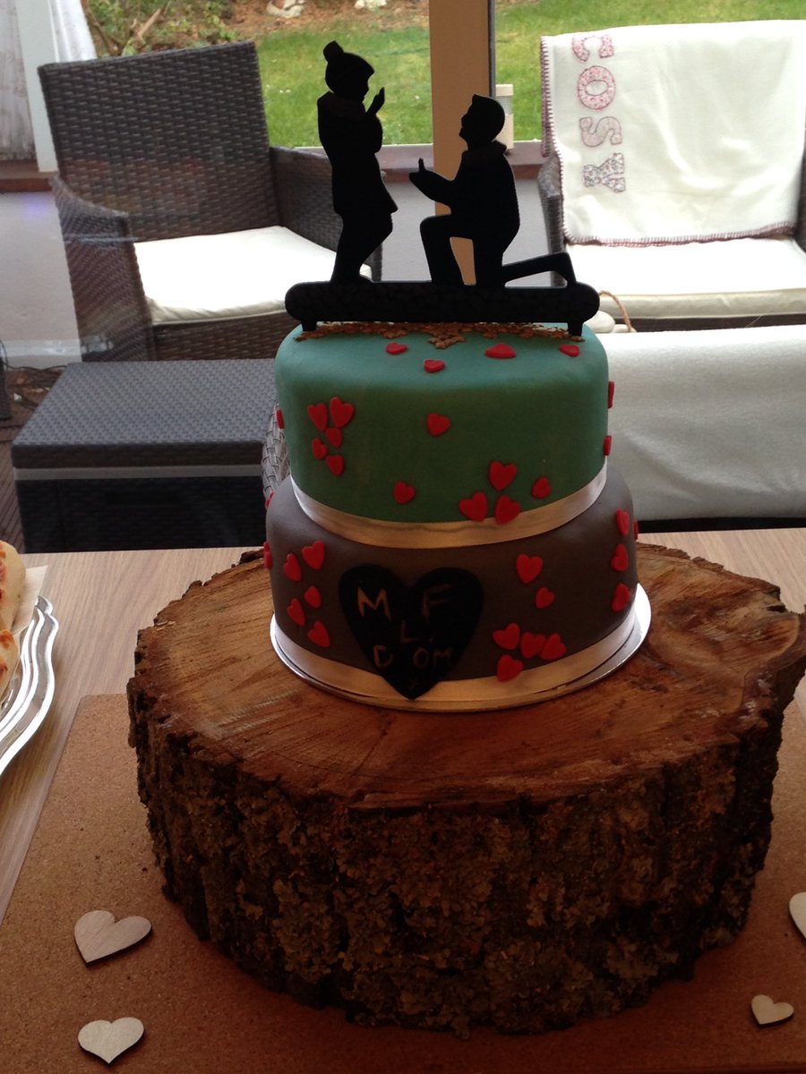 Wilma2207fWilma's tweet photo. Here is my special cake, fabulous topper courtesy of @icedrainbow who I can't Thank enough, they were both delighted https://t.co/KGi9VKDgOP