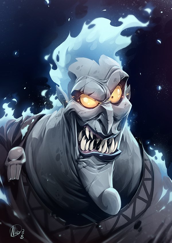 DeviantArt's tweet photo. "Hades" by Nicolasaviori is a fantastic portrait of a beloved Disney villain. https://t.co/A4jzVrBvOF https://t.co/tsOmkAeHuK
