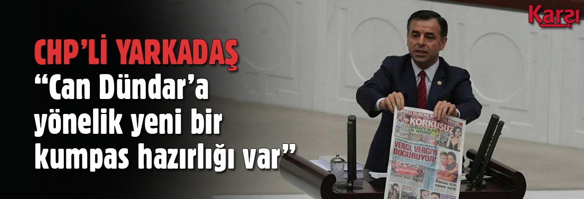 KarsiGazete's tweet photo. CHP'li Yarkadaş: "Can Dündar'a yönelik yeni bir kumpas hazırlığı var"
https://t.co/1WFpVzW3vx https://t.co/JPfk5sxogc