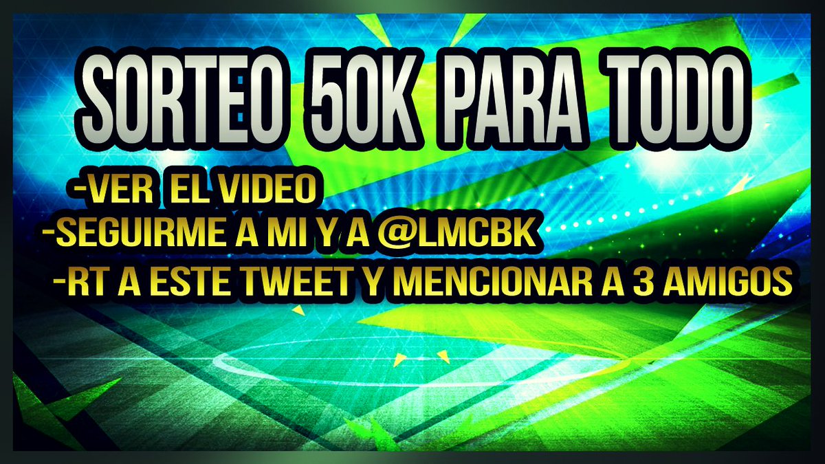 NikoTheStriker's tweet photo. ¡SORTEANDO 50K TODAS LAS PLATAFORMAS CON @LMCBK! ¡MENCIONA A TRES AMIGOS PARA TENER MAS POSIBILIDADES Y RETWEET https://t.co/8hDcHvOVkK