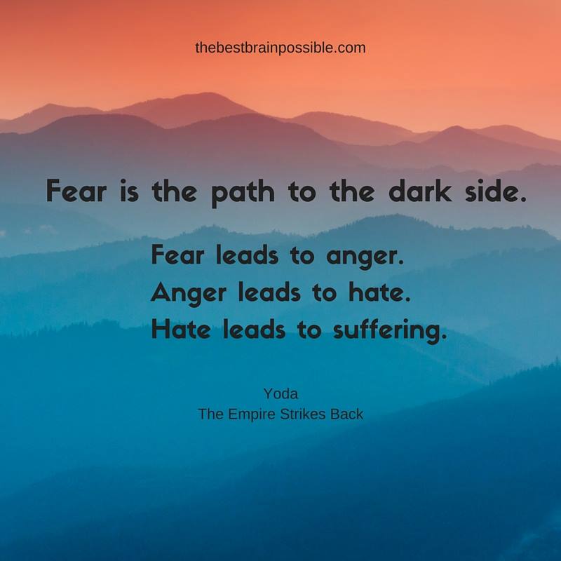 dlhampton's tweet photo. #fear #anger #hate #darnkness #QuoteOfTheNight #Yoda #StarWars https://t.co/cfEDYK5LcD