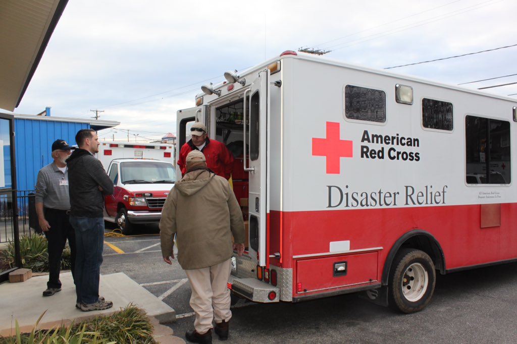 VARedCross's tweet photo. Our trucks were loaded up early this A.M. heading 2 help in #PatrickCo #Waverly #Tappahannock #Pamplin #Appomattox https://t.co/fXiqUWnOGX