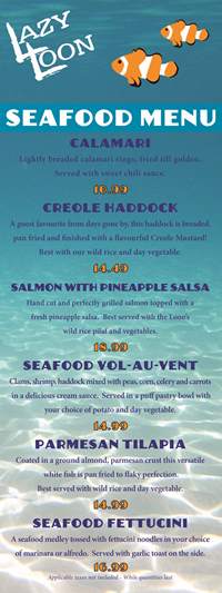 LincolnLoon's tweet photo. Have you tried our new Seafood Menu yet? https://t.co/ScGKNRq0zy