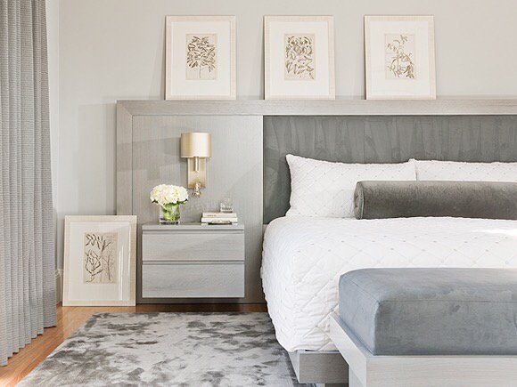 lesliefineint's tweet photo. An upholstered head board truly makes a #masterbedroom space stand out. https://t.co/iCJfYcaQBQ