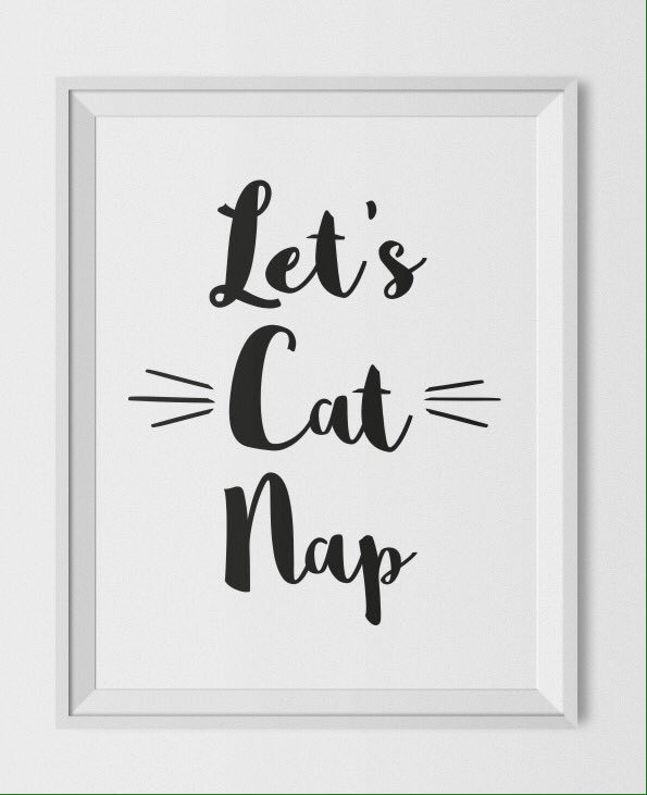 ArtTeaType's tweet photo. Well why the meow not? It's #catnap time... https://t.co/OCtU7FON4G #printable #catart #catprint #catdecor #catlove https://t.co/fFtMIfk2FS