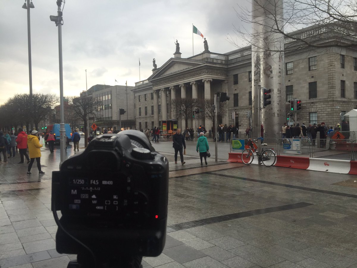 TheRisingTrail's tweet photo. Doing video at the #GPO & Arbour Hill today #dublin1916 #EasterRising #1916app #1916walkingtour https://t.co/oOu83FjDsL