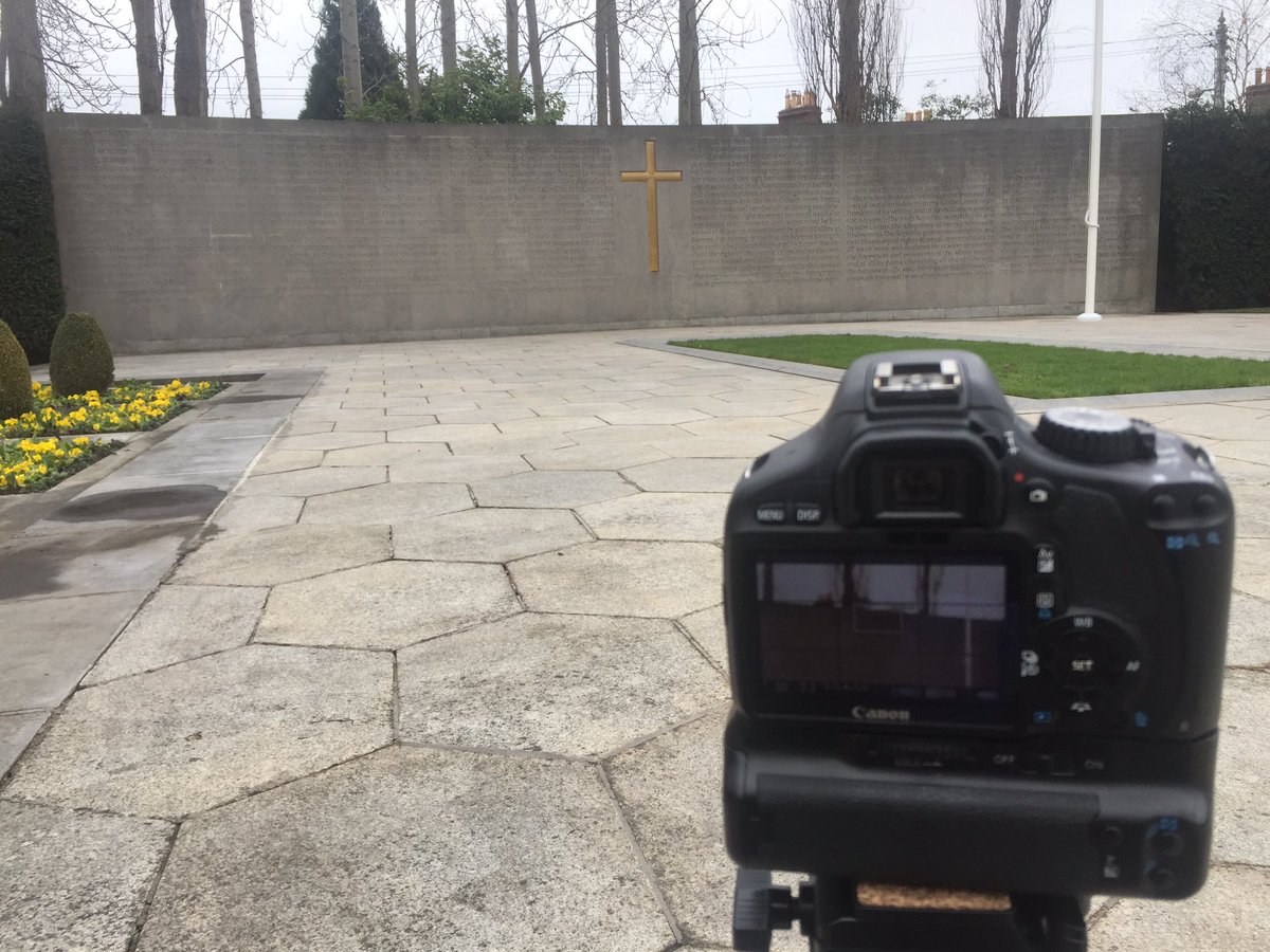 TheRisingTrail's tweet photo. Doing video at the #GPO & Arbour Hill today #dublin1916 #EasterRising #1916app #1916walkingtour https://t.co/oOu83FjDsL
