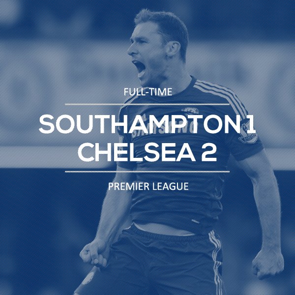 Chels_HQ's tweet photo. FT - Southampton 1-2 #Chelsea | Big win away at Southampton thanks to a late winner from Branislav Ivanovic! https://t.co/CJqgOSkszD