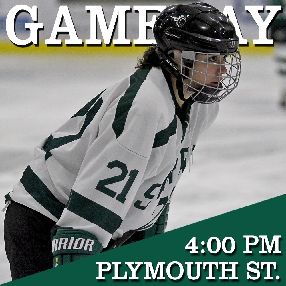 Get to Spartan Arena at 4:00 for the NEHC Quarterfinals between <a href="/CastletonWhky/">Castleton Women’s Ice Hockey</a> and <a href="/PSUPanthers/">Plymouth St. Sports</a>! #WeAreCastleton